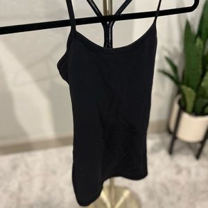 Lululemon Power Y Tank | Size 2 | Black | Shelf Bra | Only Worn Once!